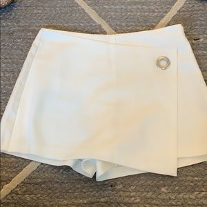 White Zara skort